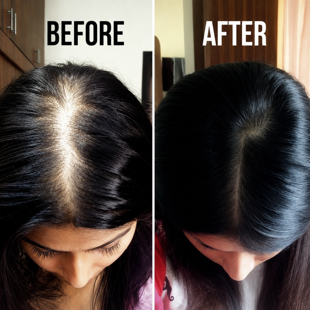Proskire Hair Growth Serum – Reduces Hair Fall, Boosts Density, Activates Follicles – For Bald Patches, Receding Hairline & Thinning Hair